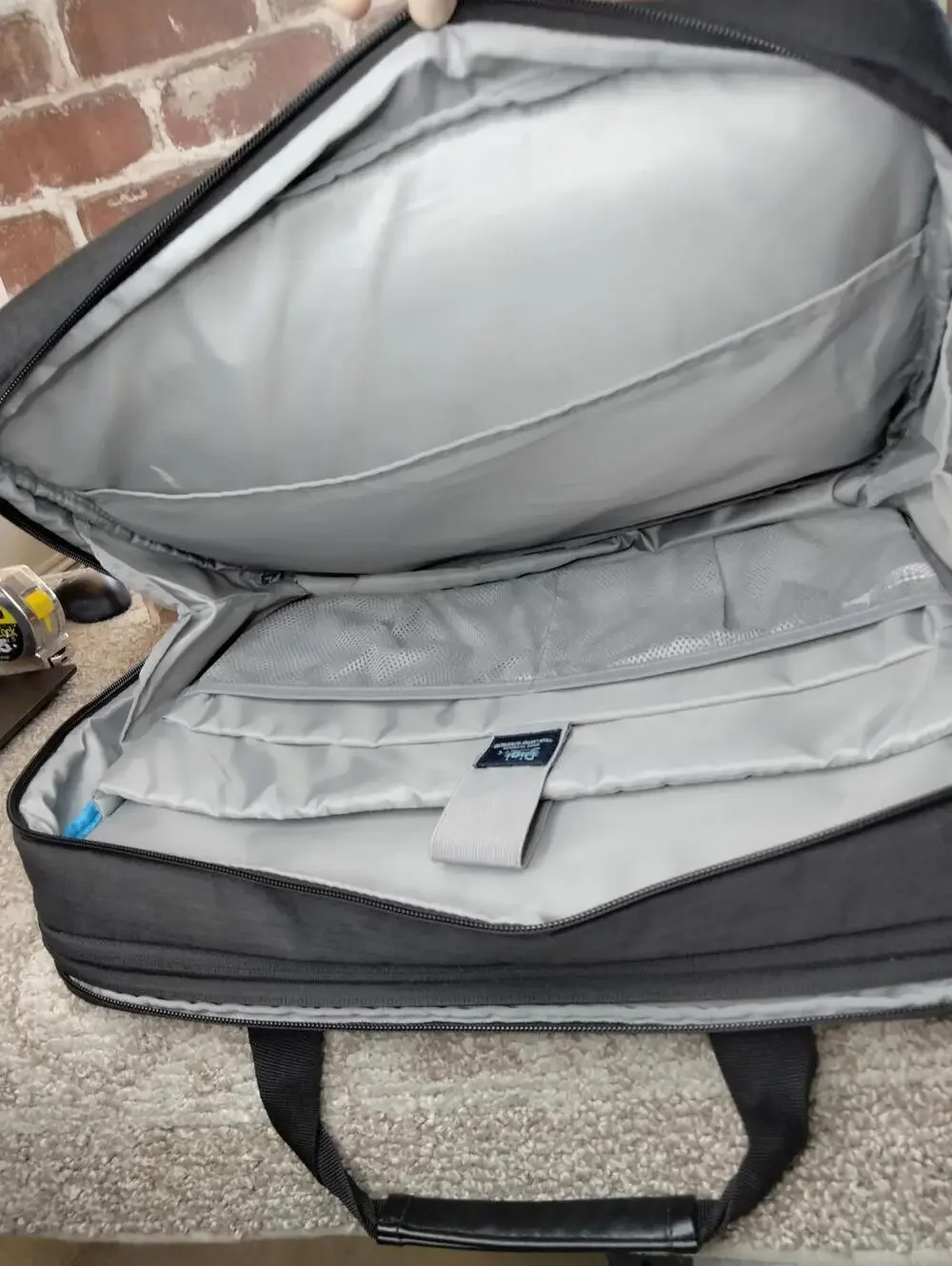 BAGSMART 17.3 Inch Expandable Laptop Briefcase Messenger Bag Black